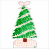 LCA-059 Pink Gingham Christmas Tree | 0.75Acrylic Contour |