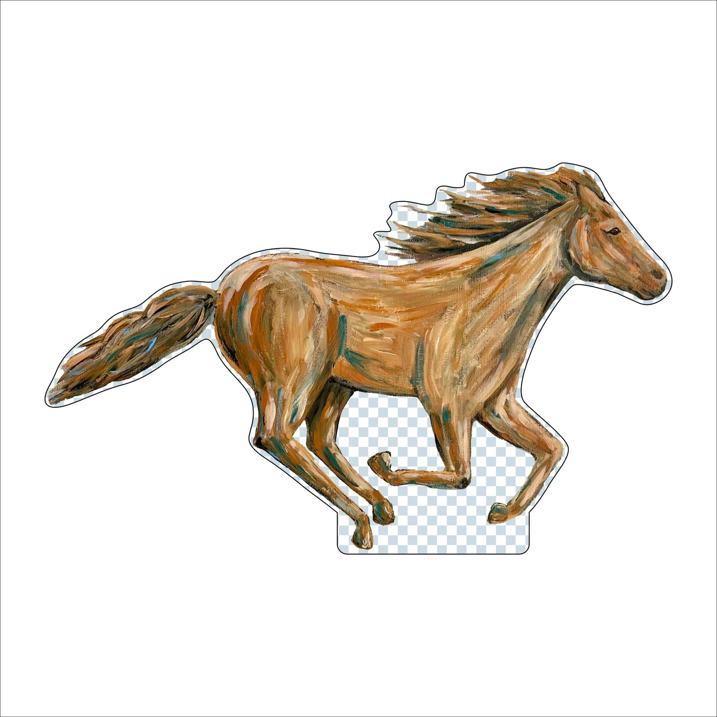 LCL-001 Running Horse | 0.75in. Acrylic Cutout
