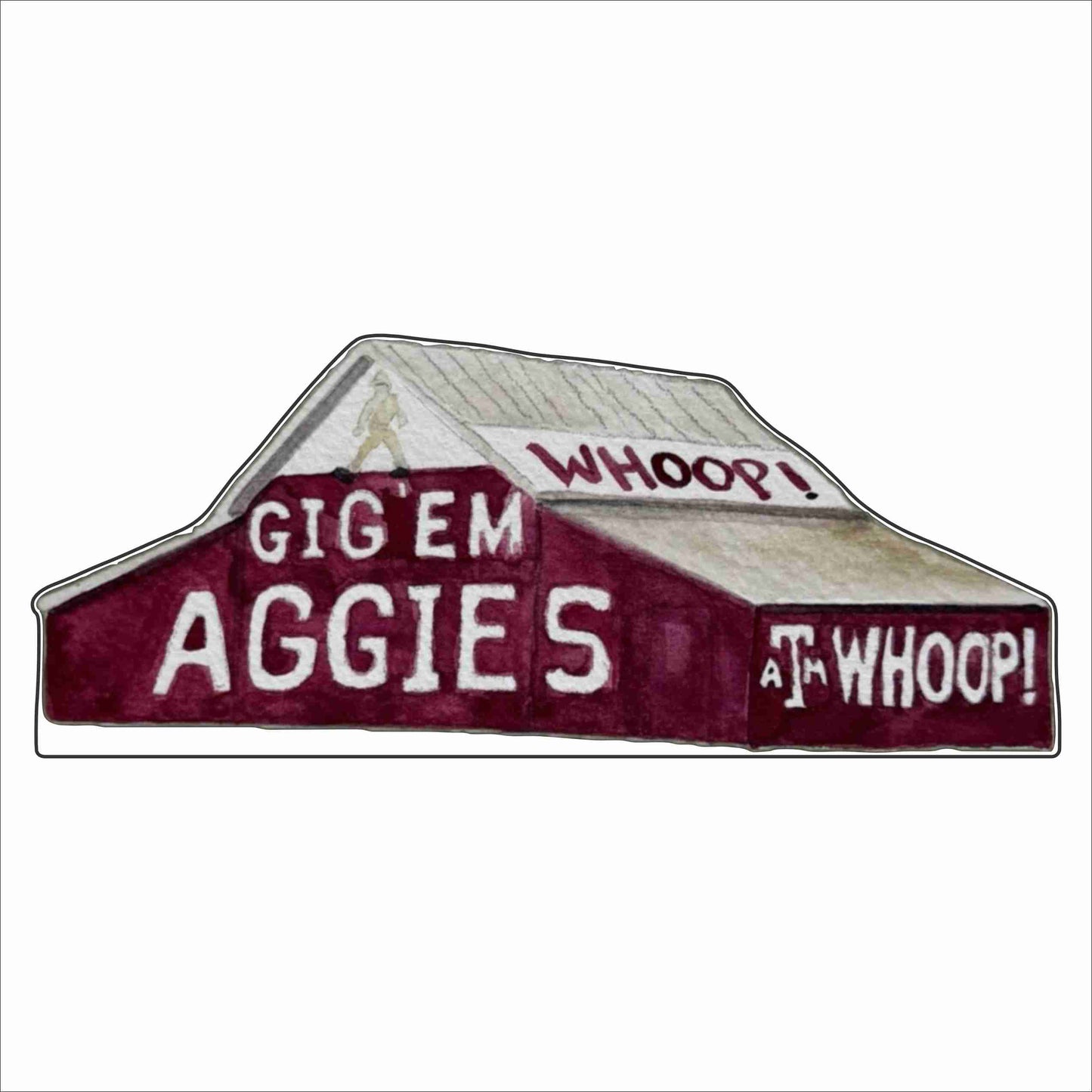 LCL-002 Gig Em Aggies | 0.75Acrylic Contour
