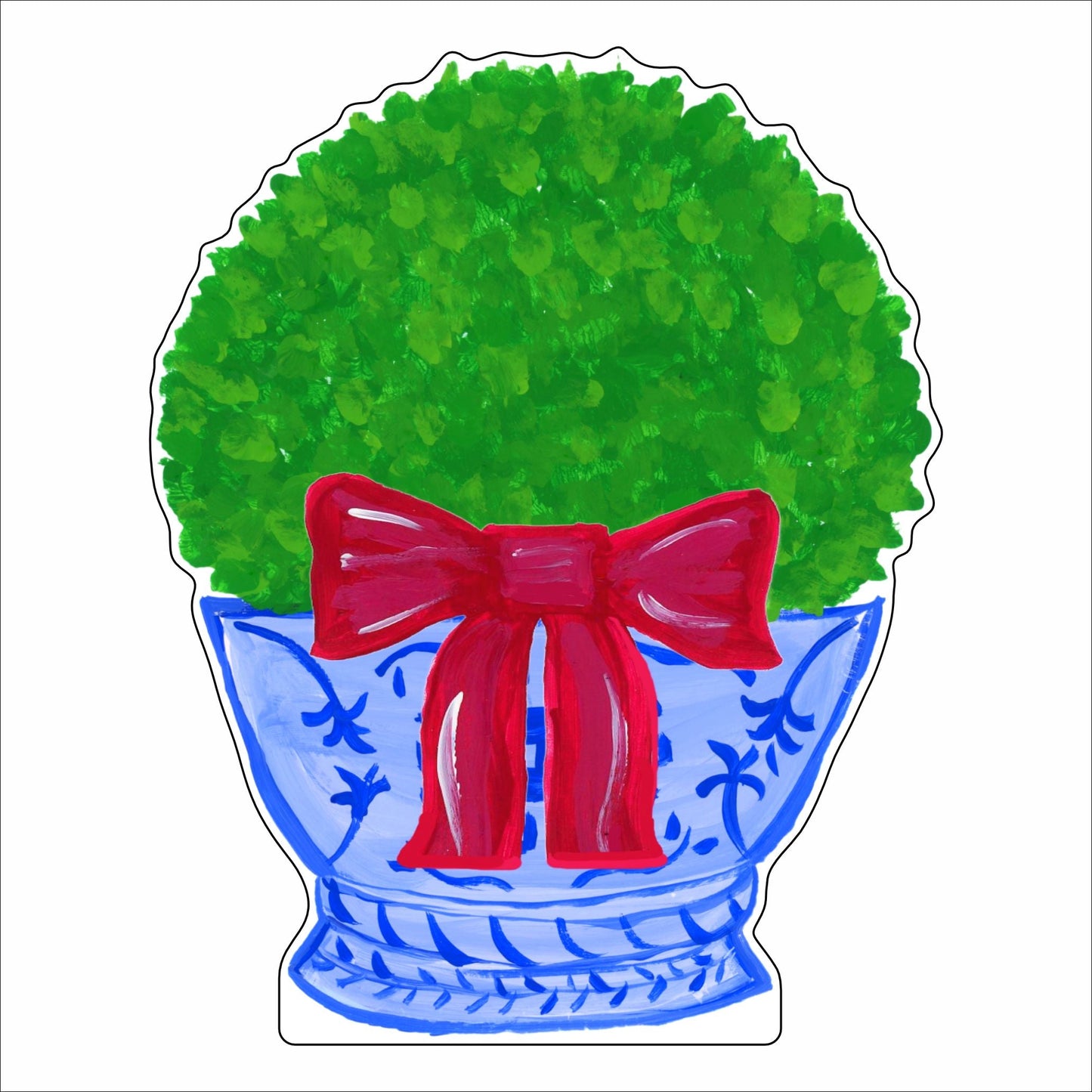 LDD-003 Holiday Boxwood | 0.75in. Acrylic Contour | Mix and  Match (any 10+)