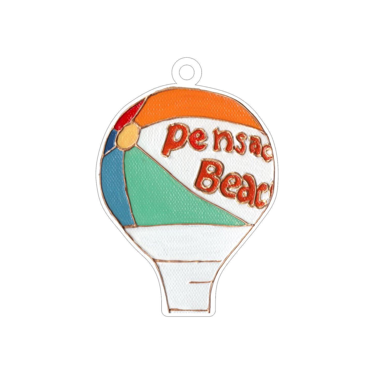 LFA-025 Pensacola Hot Air Balloon Ornament | 0.25Acrylic Ornament |