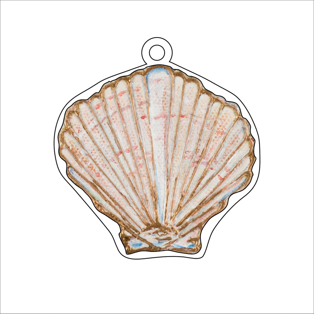 LFA-028 Seashell Ornament | 0.25Acrylic Ornament |