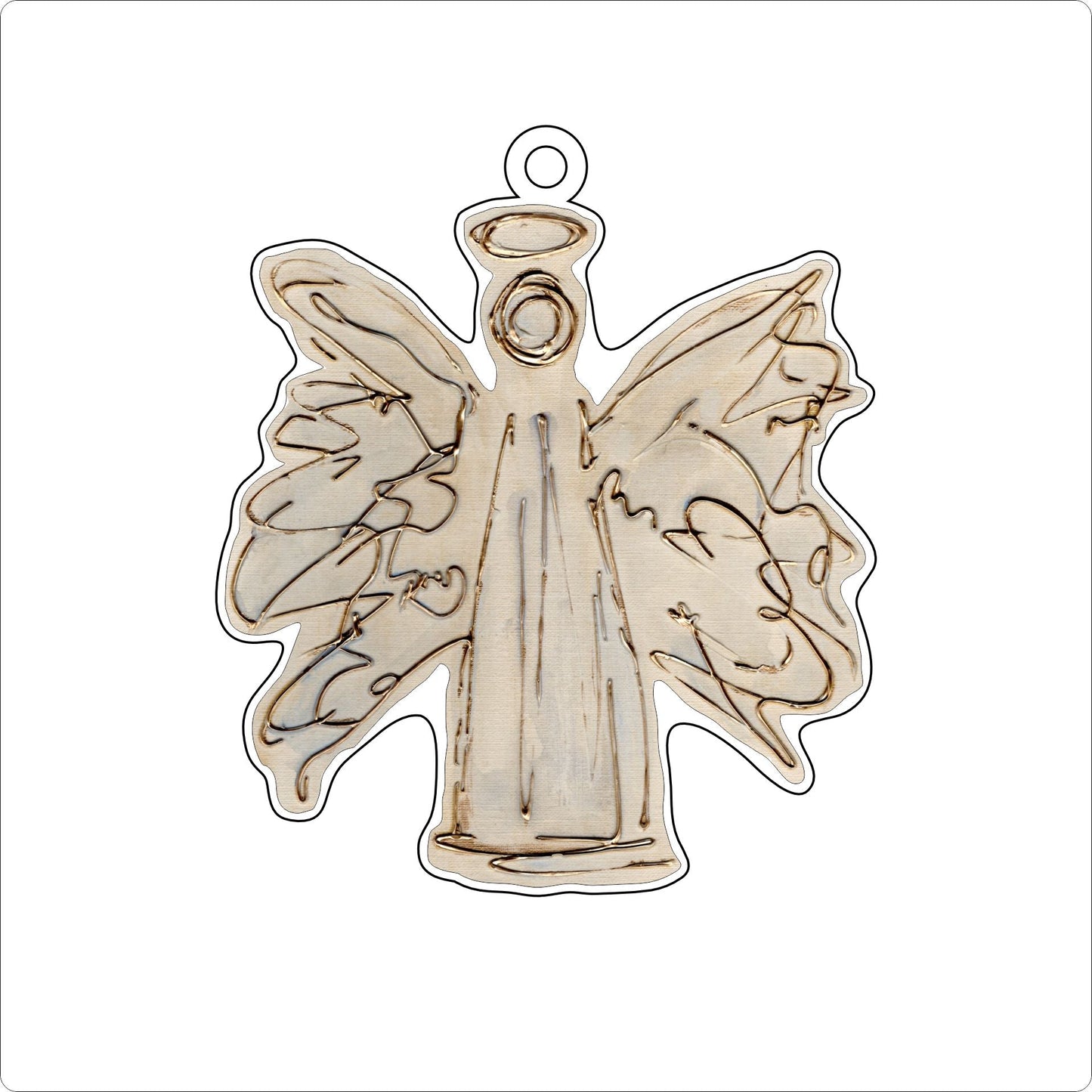 LFA-049 Blue Angel Ornament | 0.25Acrylic Ornament |