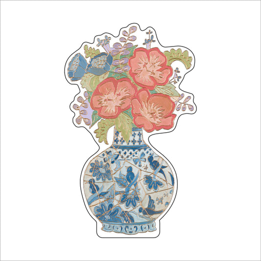 LFA-066 Chinoiserie Flower Vase Mini | 0.50Acrylic Contour |