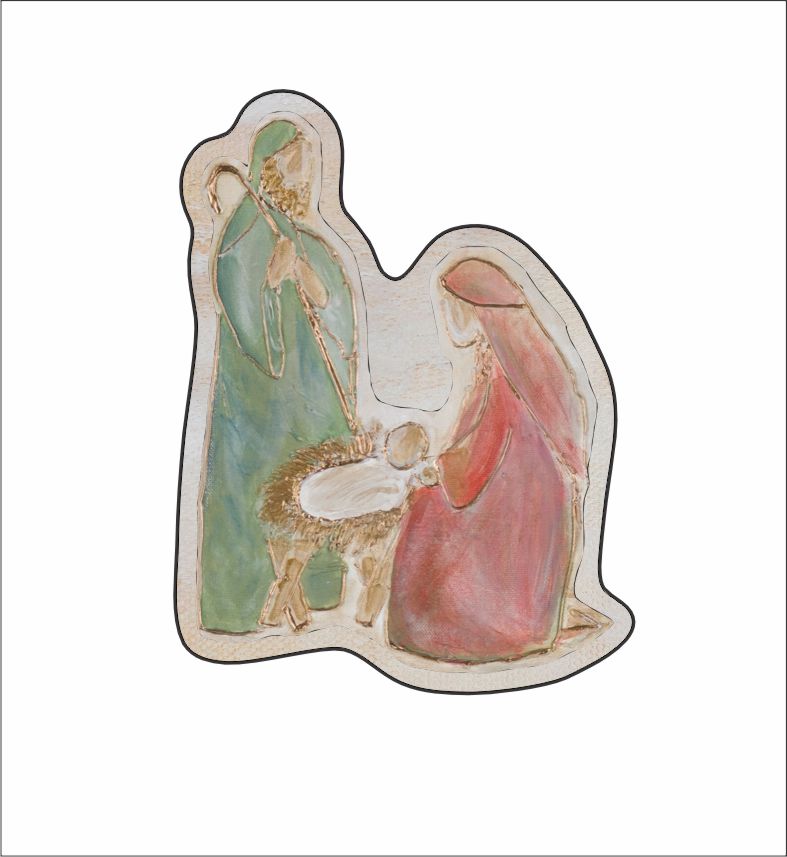 LFA-095 Nativity Holy Family Magnet | 0.125Acrylic Magnet |