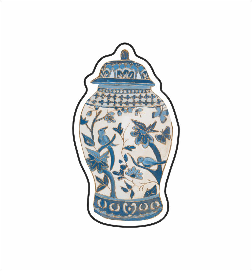 LFA-105 Bird Vase Magnet | 0.125Acrylic Magnet |