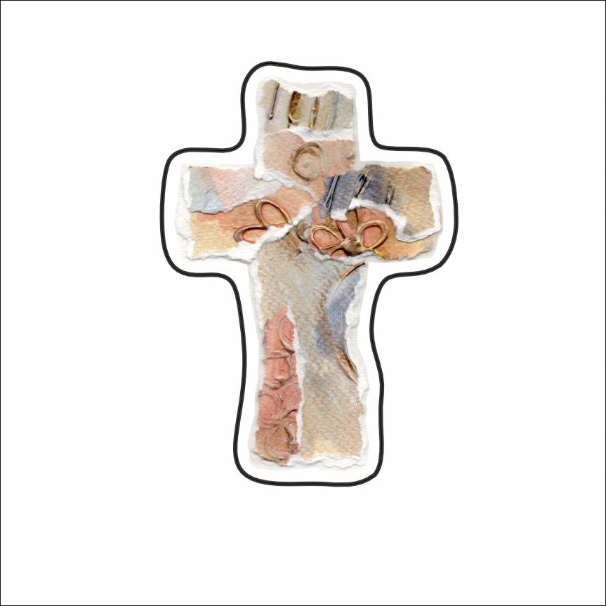 LFA-110  Collage Cross Magnet | 0.125Acrylic Magnet |