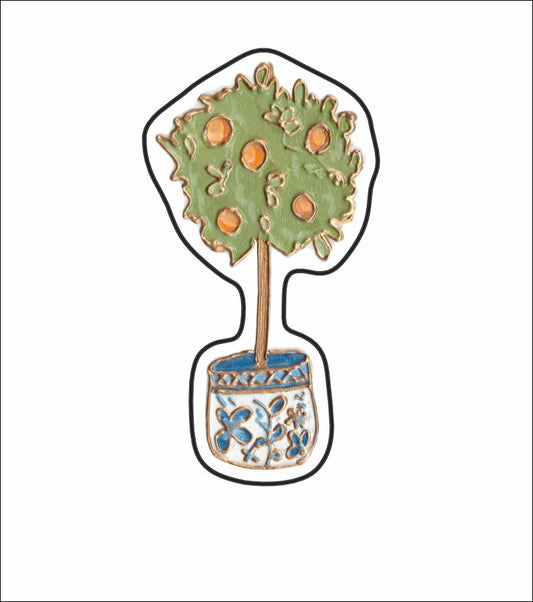 LFA-118 Orange Topiary Magnet | 0.125Acrylic Magnet |