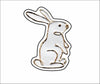 LFA-119 White Bunny Magnet | 0.125Acrylic Magnet |