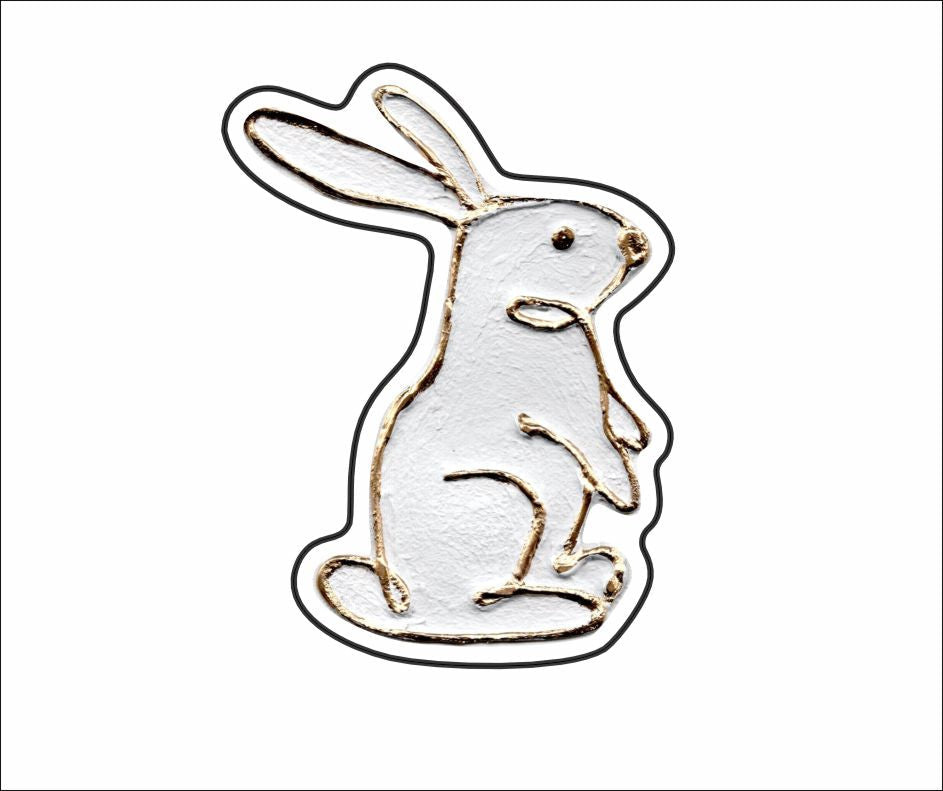 LFA-119 White Bunny Magnet | 0.125Acrylic Magnet |