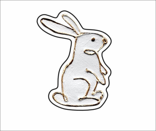 LFA-119 White Bunny Magnet | 0.125Acrylic Magnet |