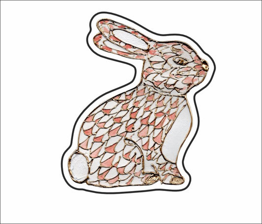 LFA-122 Pink Bunny Magnet | 0.125Acrylic Magnet |