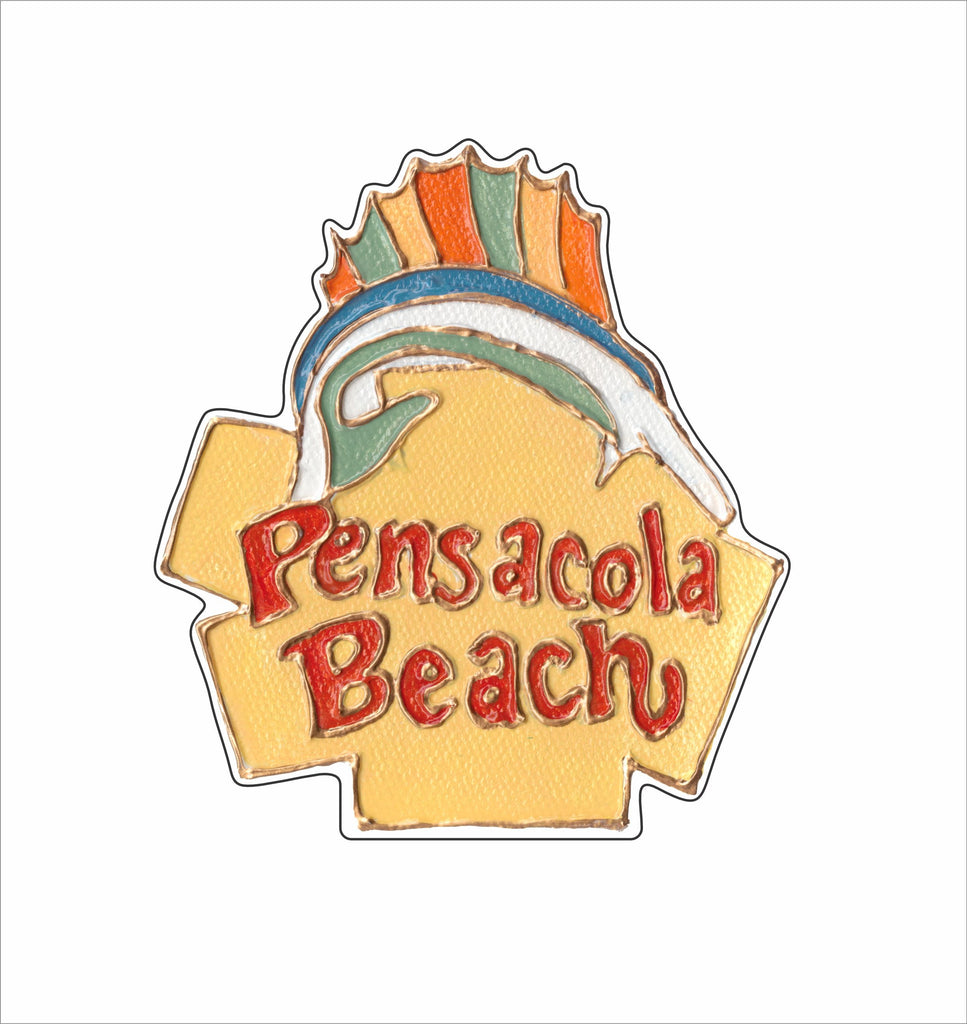 LFA-124 Pensacola Beach Sign | 0.75Acrylic Contour |