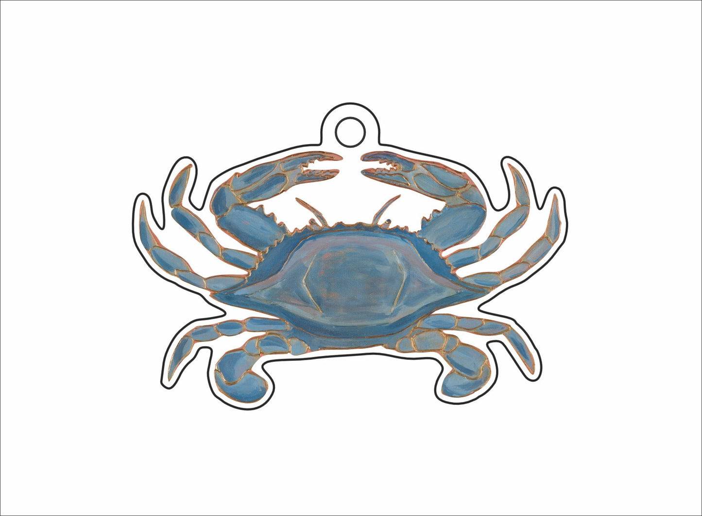 LFA-139 Blue Crab Ornament | 0.25Acrylic Ornament |
