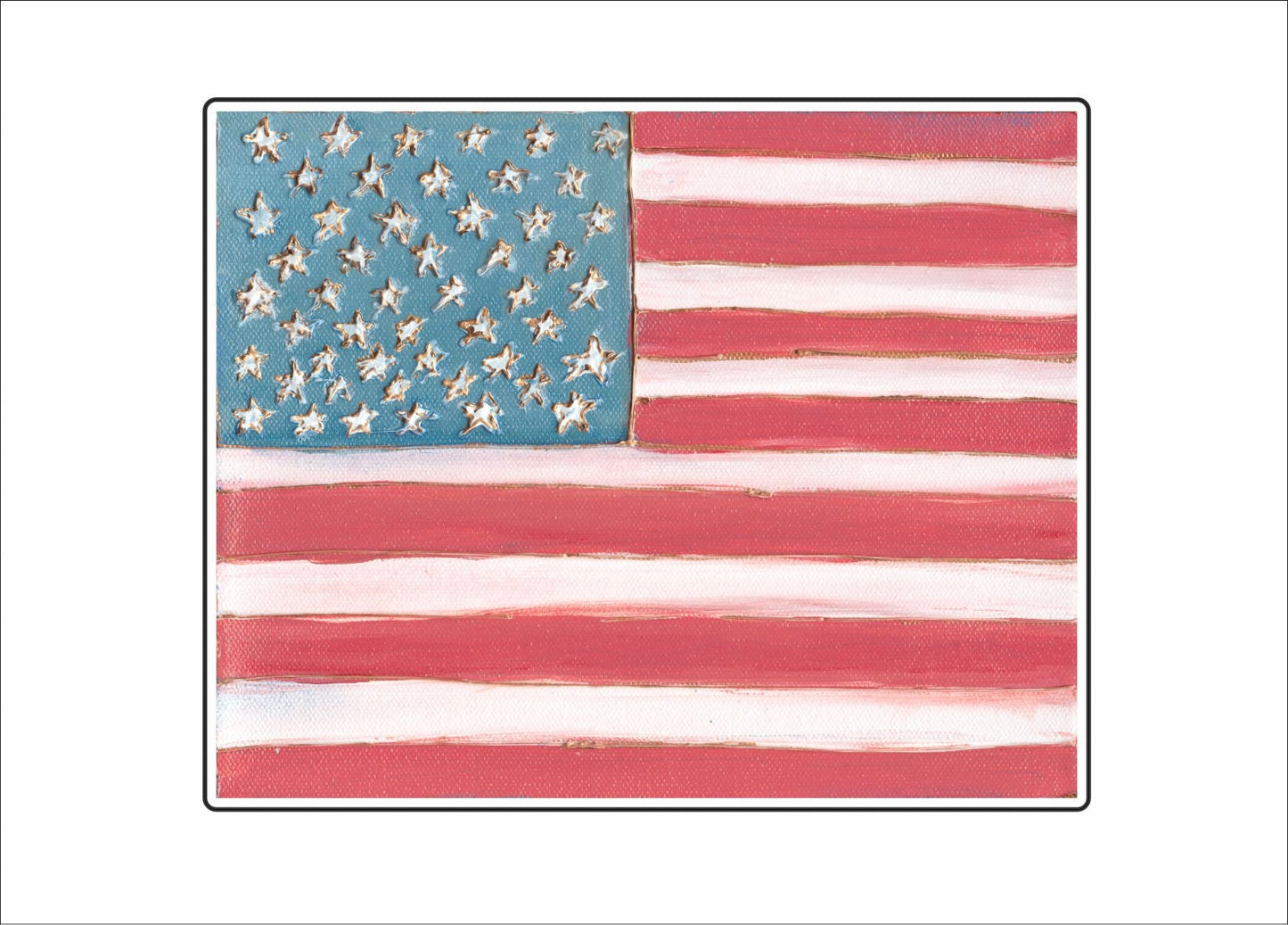 LFA-141 American Flag Mini | 0.50Acrylic Mini | Case of 25