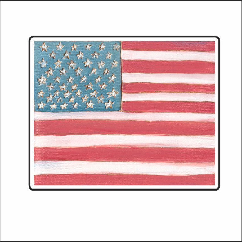 LFA-156 American Flag Magnet | 0.125Acrylic Magnet |