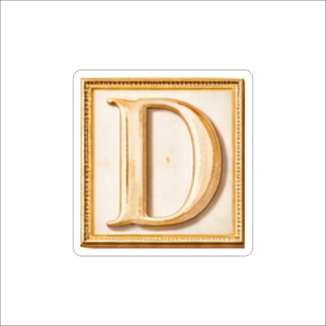 LFA-181 Letter D Magnet | 0.125Acrylic Magnet | Components