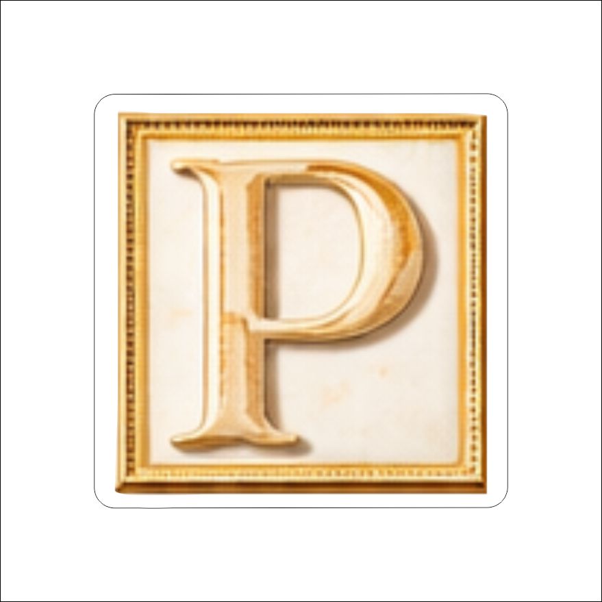 LFA-193 Letter P Magnet | 0.125Acrylic Magnet | Components