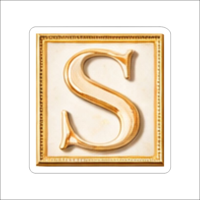 LFA-196 Letter S Magnet | 0.125Acrylic Magnet | Components