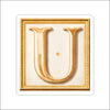 LFA-198 Letter U Magnet | 0.125Acrylic Magnet | Components
