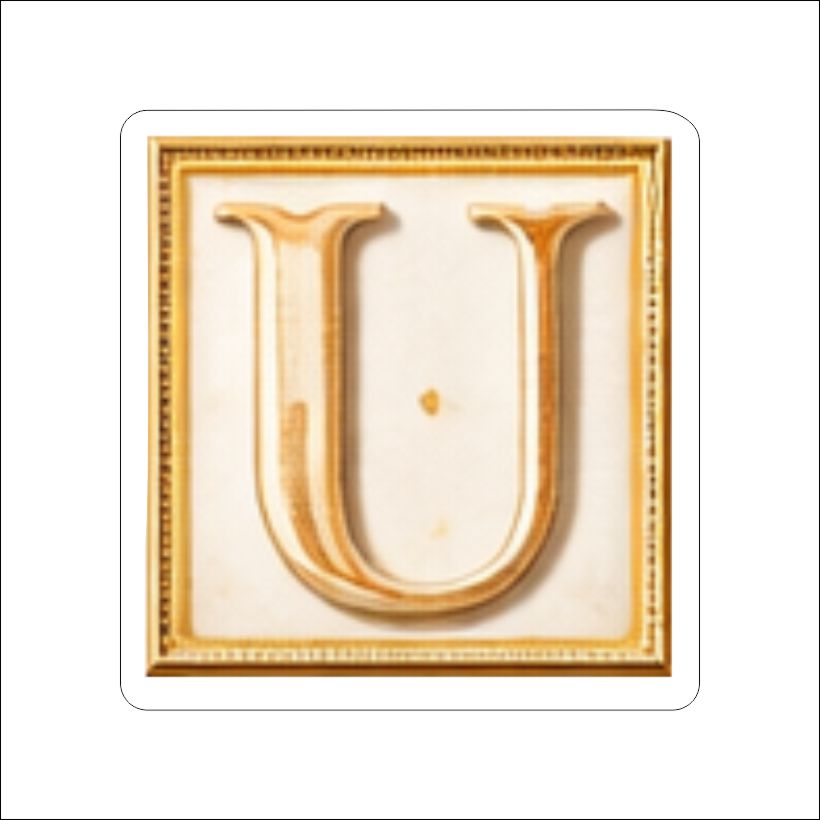 LFA-198 Letter U Magnet | 0.125Acrylic Magnet | Components