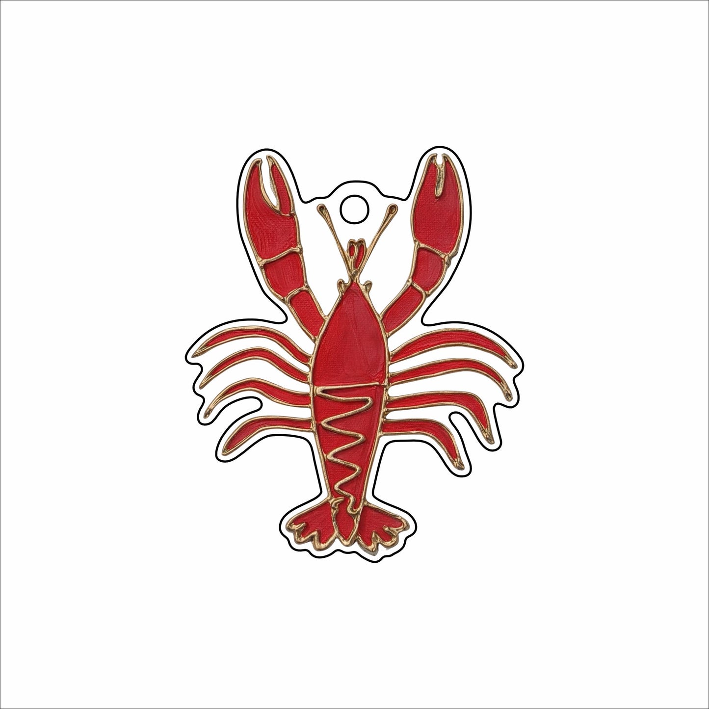 LFA-205 Crawfish Ornament | 0.25Acrylic Ornament |