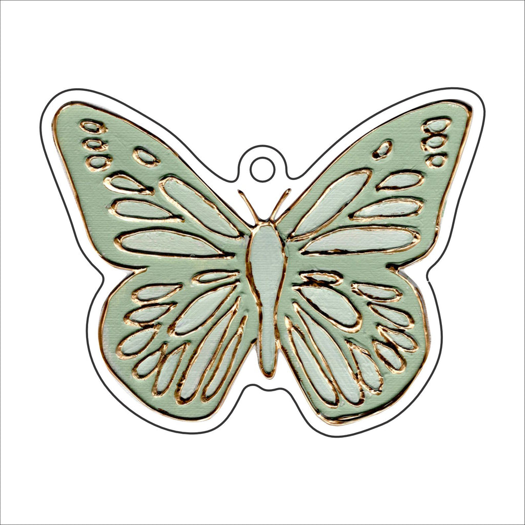 LFA-216 Sage Butterfly Ornament | 0.25Acrylic Ornament |