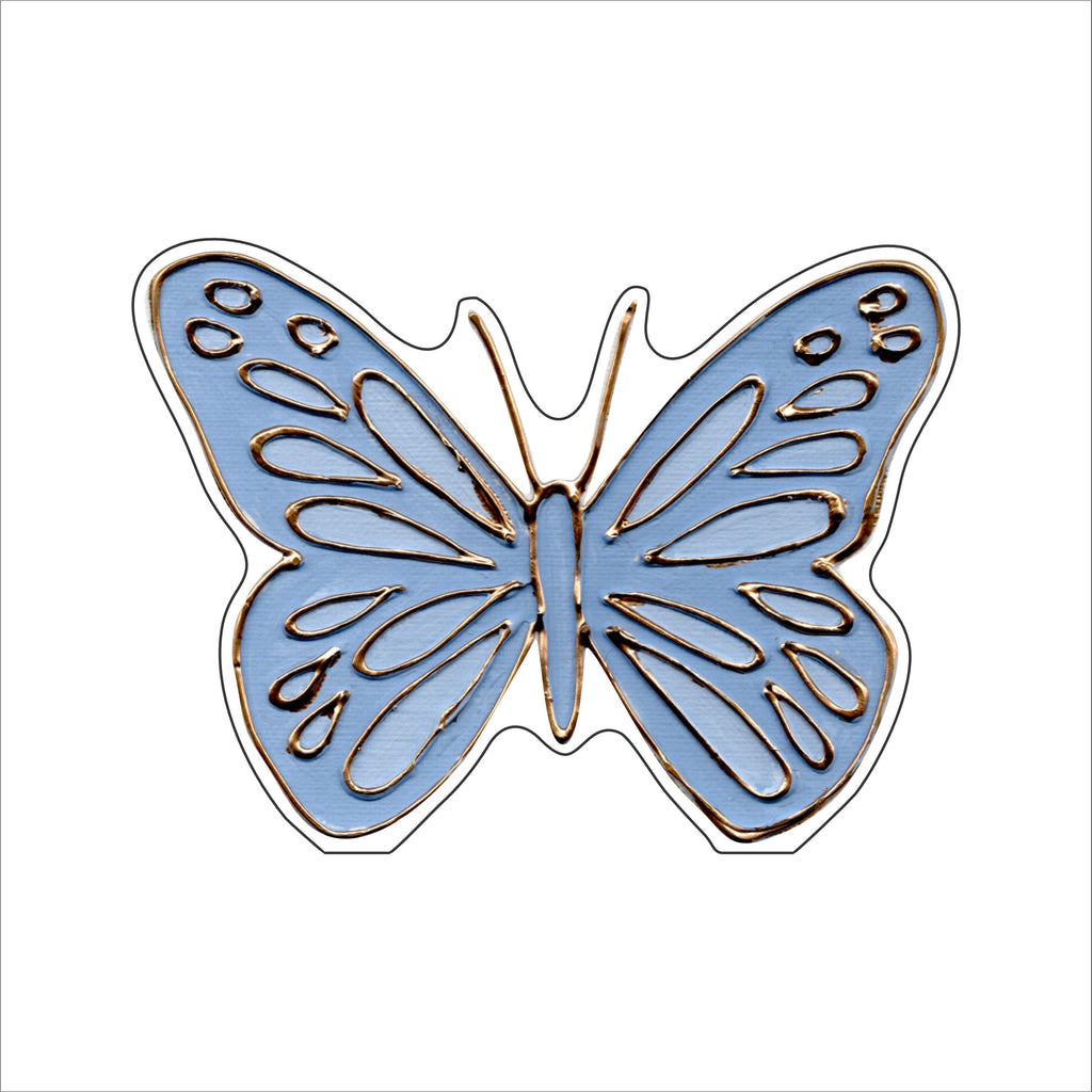 LFA-218 Light Blue Butterfly | 0.75Acrylic Contour |