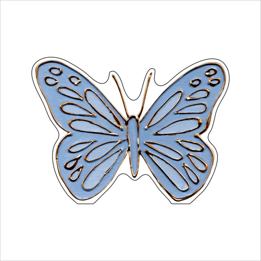 LFA-218 Light Blue Butterfly | 0.75Acrylic Contour |