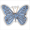 LFA-220 Light Blue Butterfly Ornament | 0.25Acrylic Ornament |