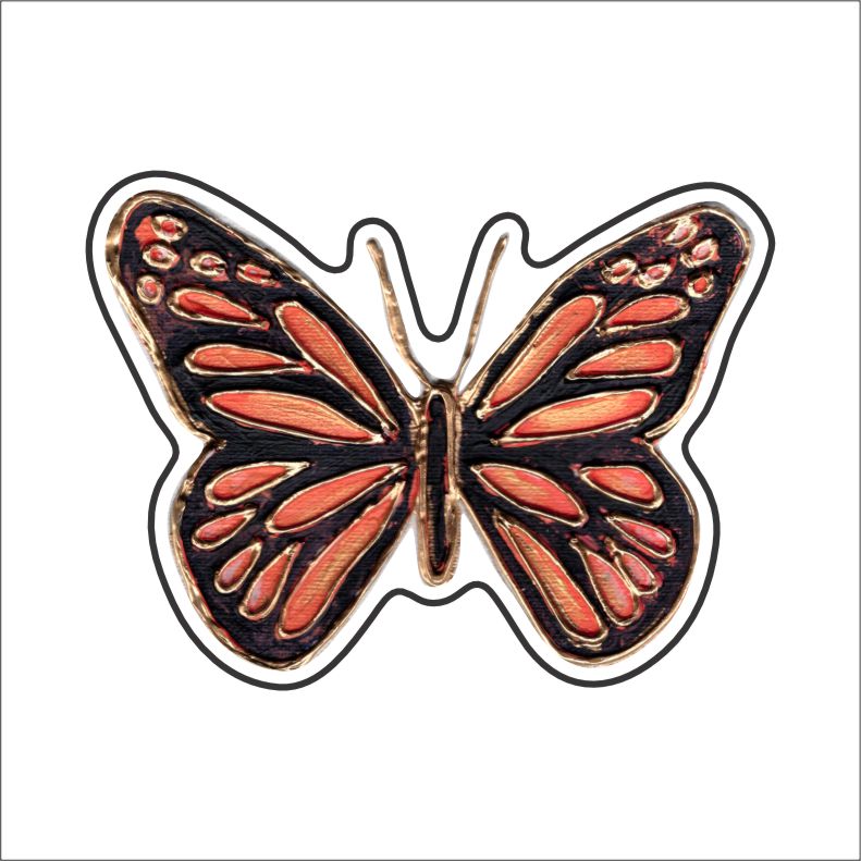 LFA-225 Monarch Butterfly Magnet | 0.125Acrylic Magnet