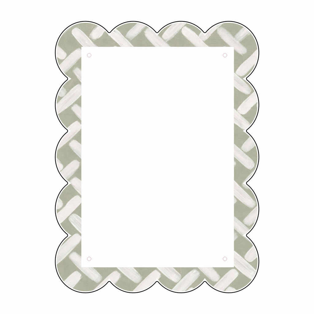 LFA-230 Green Wicker Photo Frame |  Contour