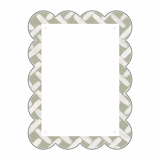 LFA-230 Green Wicker Photo Frame |  Contour
