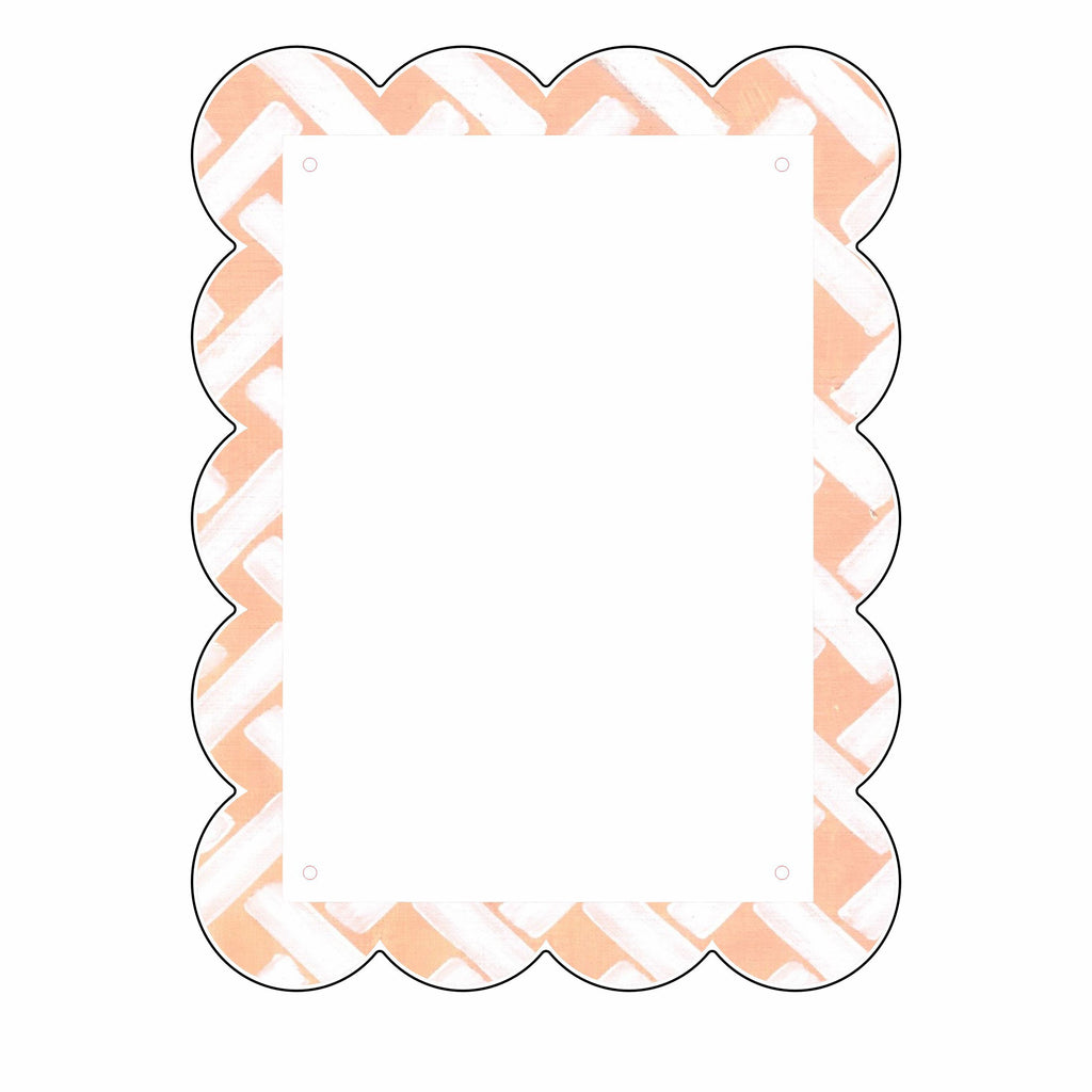 LFA-231 Orange Wicker Photo Frame |  Contour