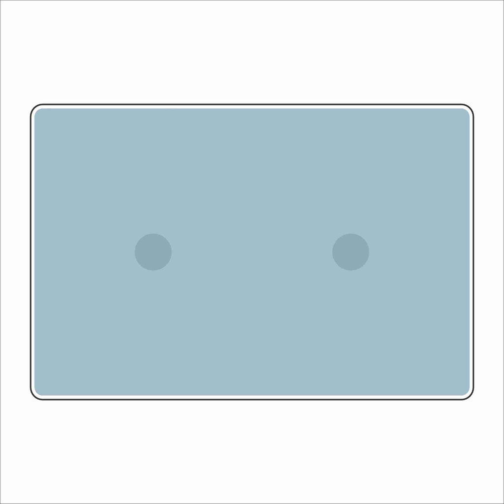 LFA-236 Light Blue Double Charm Base | 4x6 | 0.75Acrylic Charm Base with Steel Discs