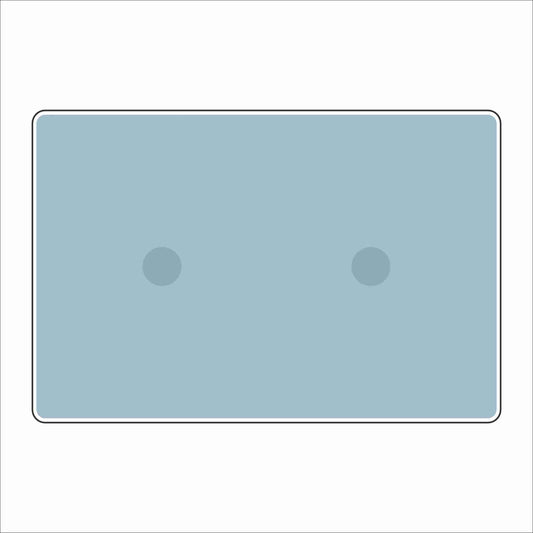 LFA-236 Light Blue Double Charm Base | 4x6 | 0.75Acrylic Charm Base with Steel Discs