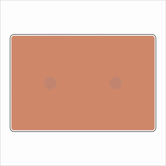 LFA-237 Coral Double Charm Base | 4x6 | 0.75Acrylic Charm Base with Steel Discs