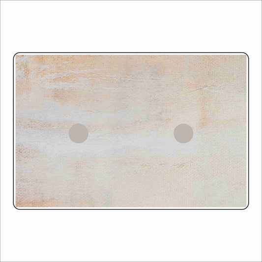 LFA-238 Neutral Double Charm Base | 4x6 | 0.75Acrylic Charm Base with Steel Discs