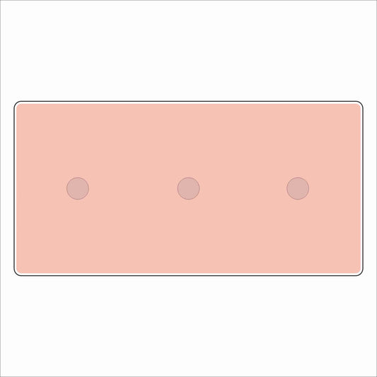 LFA-240 Light Pink Triple Charm Base | 4x8 | 0.75Acrylic Charm Base with Steel Discs