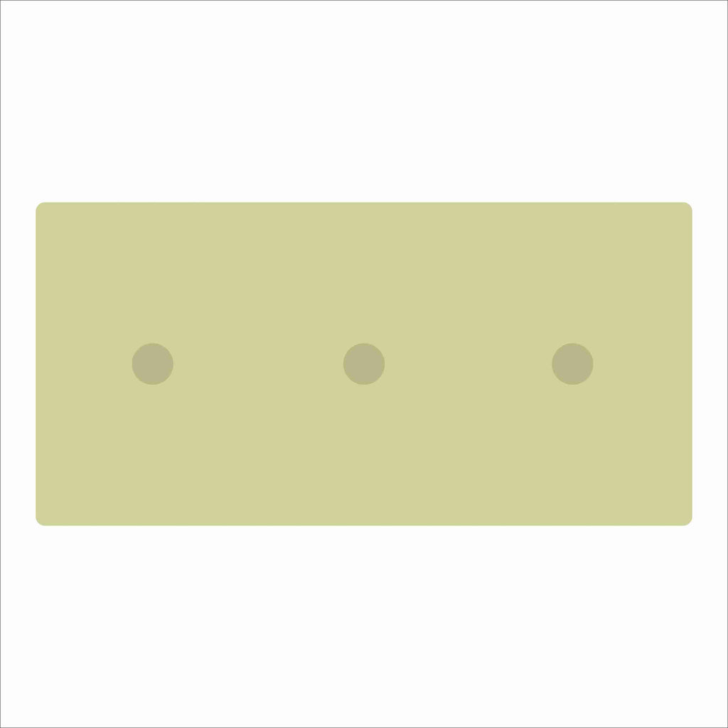 LFA-241 Green Triple Charm Base | 4x8 | 0.75Acrylic Charm Base with Steel Discs