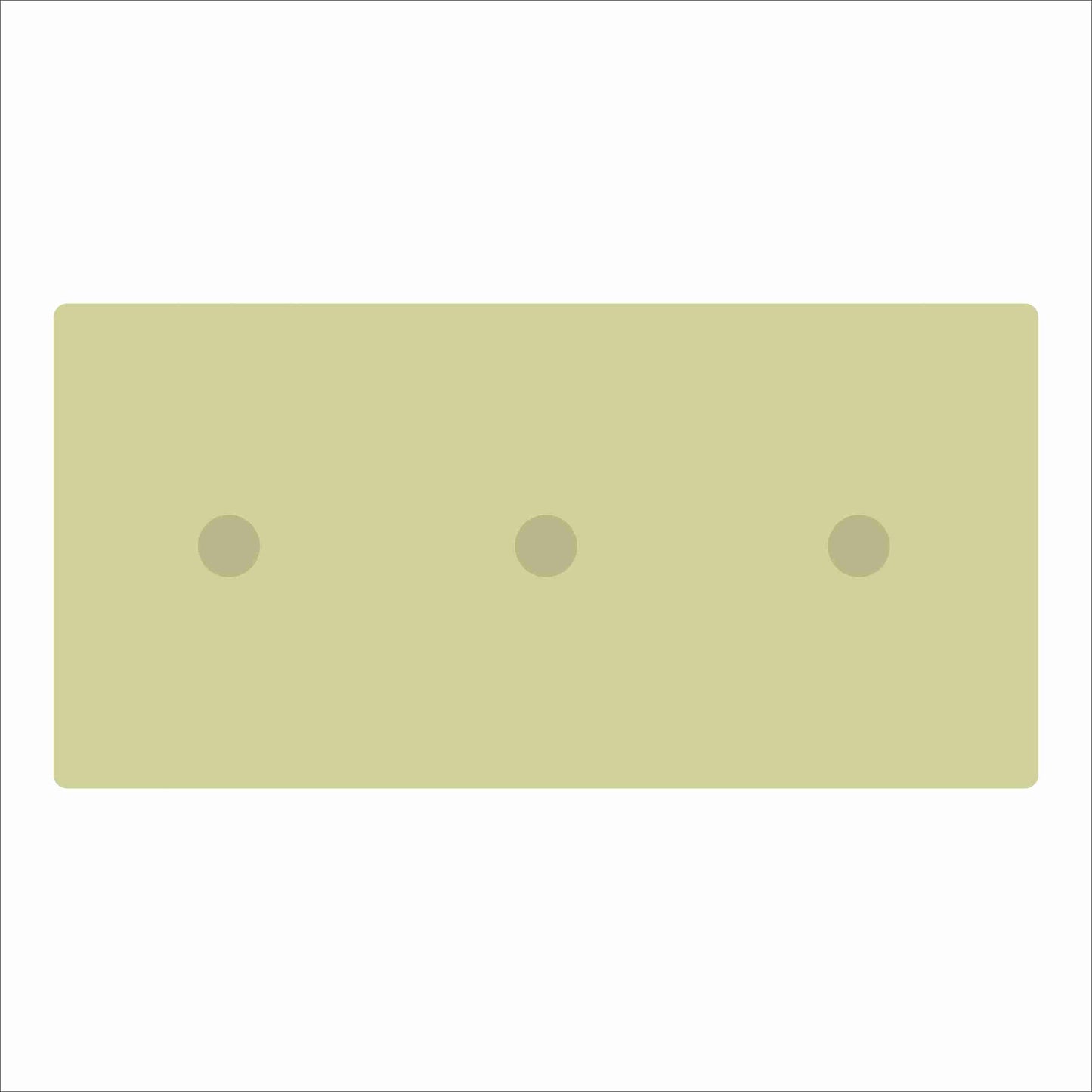 LFA-241 Green Triple Charm Base | 4x8 | 0.75Acrylic Charm Base with Steel Discs