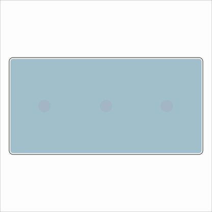 LFA-242 Light Blue Triple Charm Base | 4x8 | 0.75Acrylic Charm Base with Steel Discs