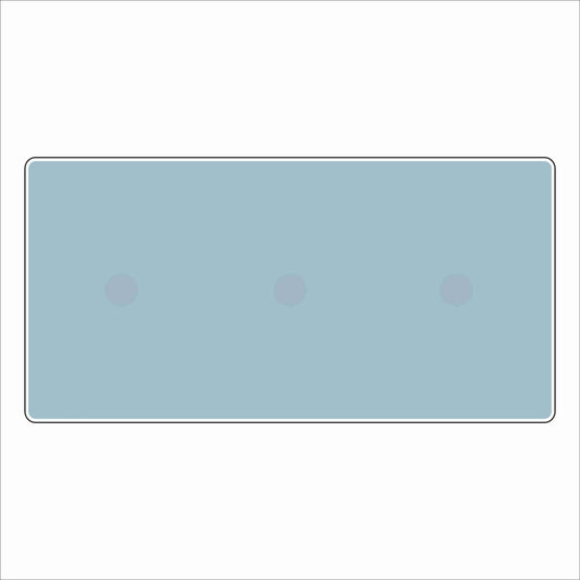 LFA-242 Light Blue Triple Charm Base | 4x8 | 0.75Acrylic Charm Base with Steel Discs