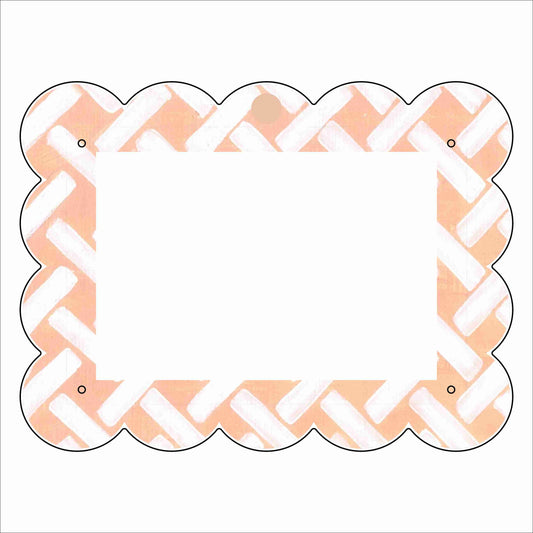 LFA-254 Orange Wicker Landscape Magnet Frame  | 0.25Acrylic Picture Frame