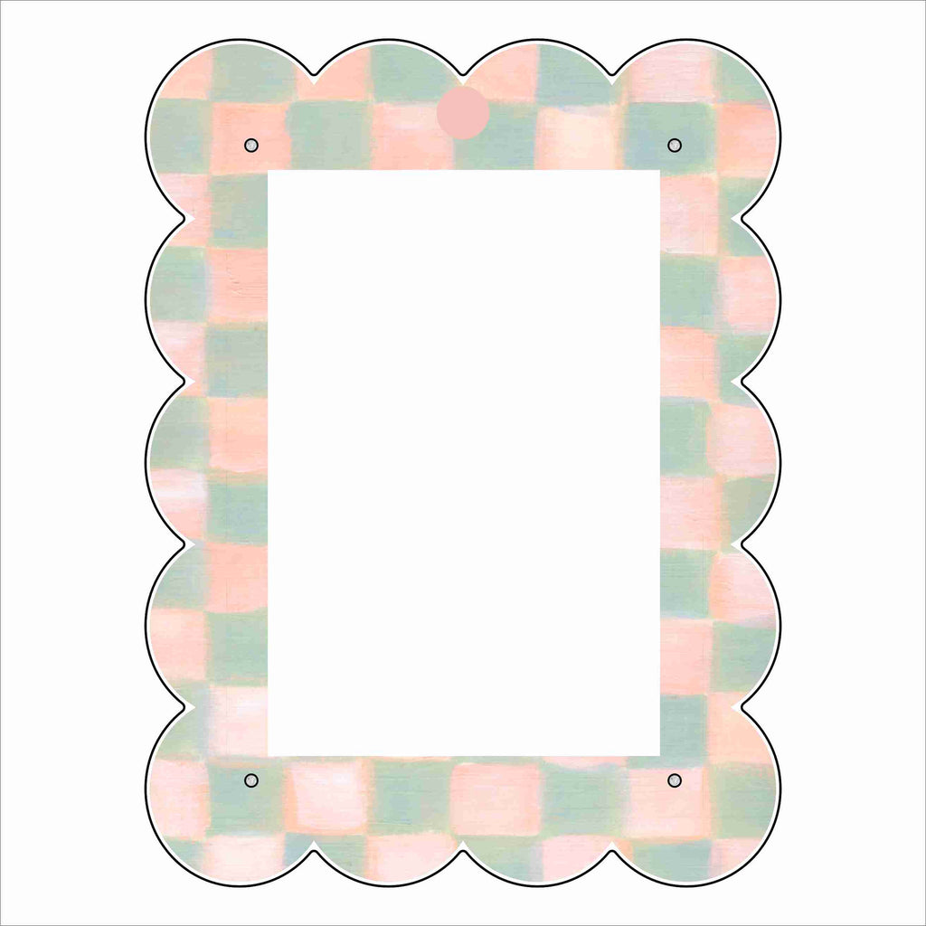 LFA-255 Green Pink Portrait Magnet Frame | 0.25Acrylic Picture Frame