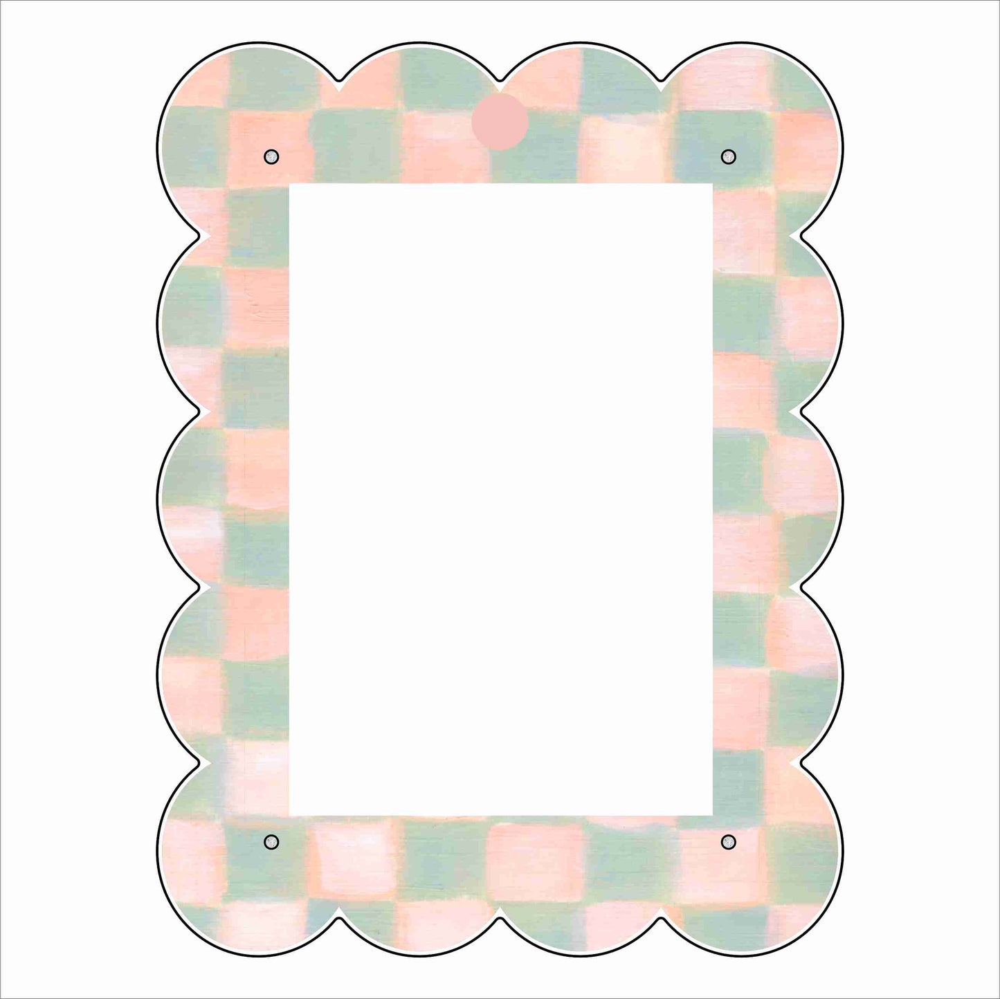 LFA-255 Green Pink Portrait Magnet Frame | 0.25Acrylic Picture Frame