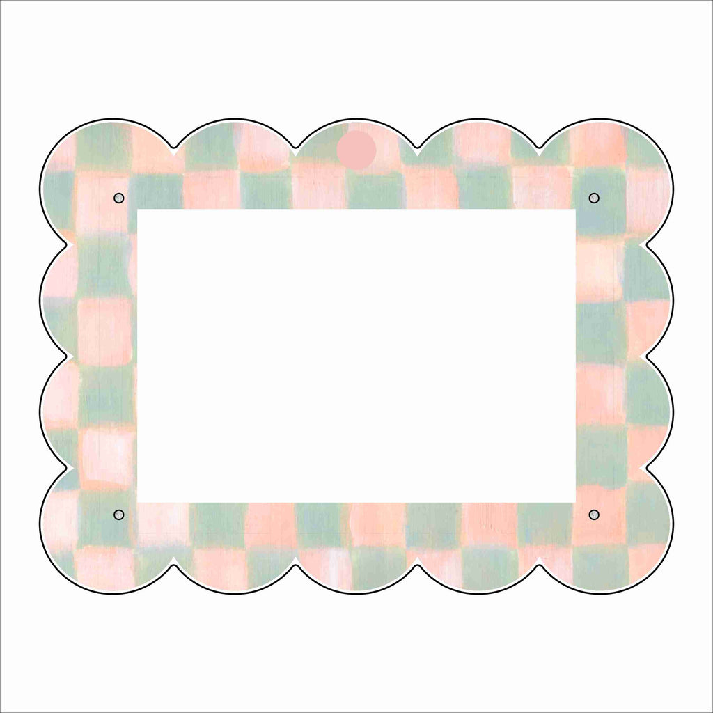 LFA-256 Green Pink Landscape Magnet Frame  | 0.25Acrylic Picture Frame