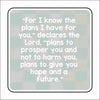 LFA-257 Jeremiah 29:11 Magnet | 0.125Acrylic Magnet
