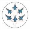 LFA-265 Airplanes Coaster | 0.25Acrylic Coaster with Clear Bumpers | Set of 4