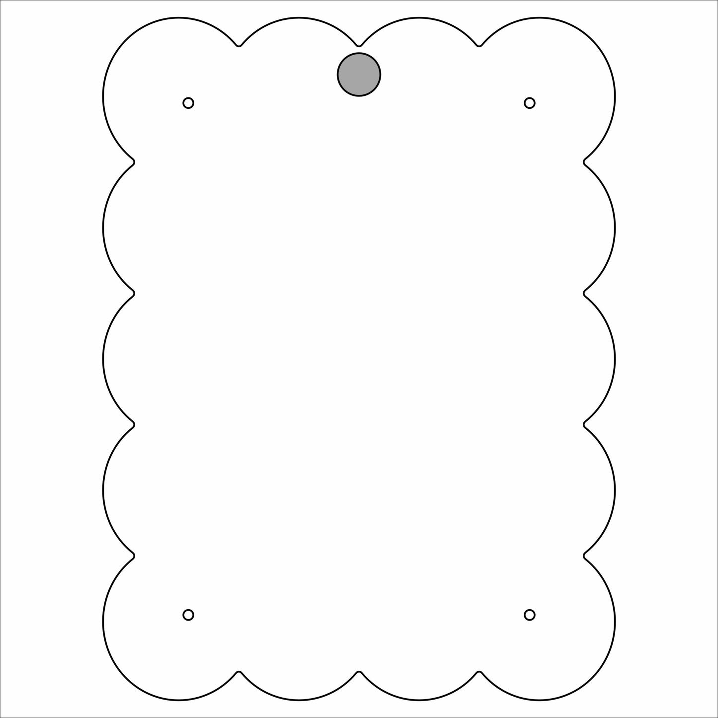 LFA-269 Clear Portrait Magnet Frame | 0.25Acrylic Picture Frame